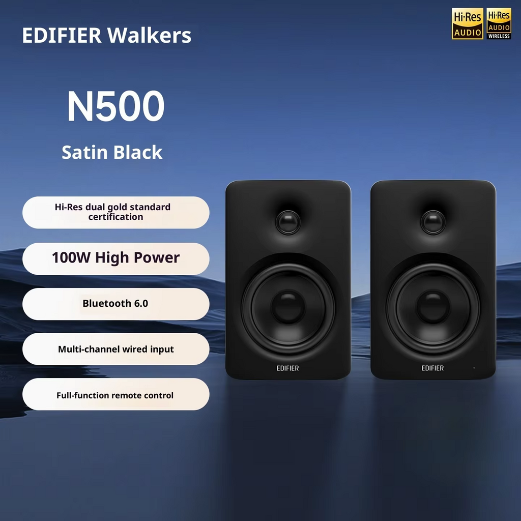 New Edifier N500 Bluetooth Audio Bluetooth 6.0 High Volume High-Quality Sound Desktop Full-Function Remote Computer Speaker