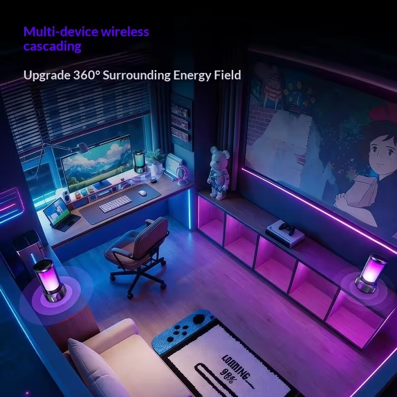 New Edifier Cyberx Audio Energy-Gathering Wireless Bluetooth Desktop Computer Home Gaming E-Sports Ambient Light Speaker Gifts