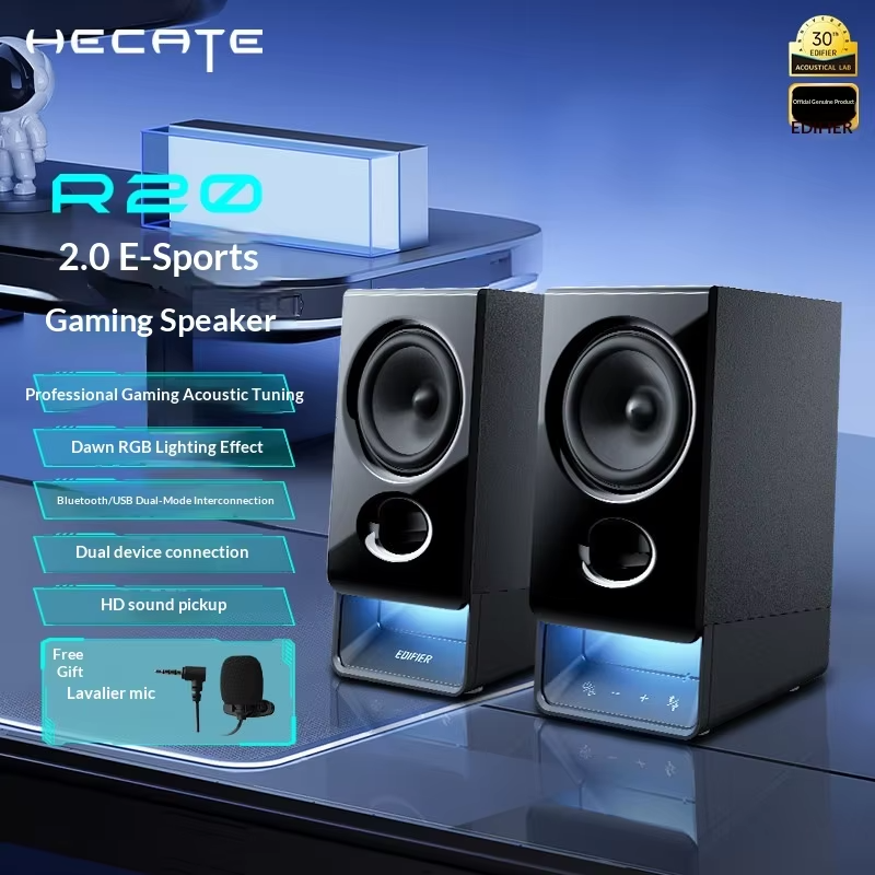 EDIFIER R20 Multimedia Audio Desktop Computer Sound System Subwoofer High Volume Home Mini Speaker Music Office Speaker Gift