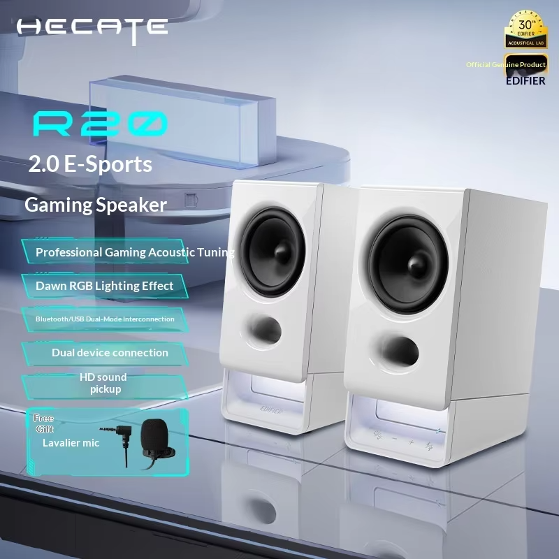 EDIFIER R20 Multimedia Audio Desktop Computer Sound System Subwoofer High Volume Home Mini Speaker Music Office Speaker Gift