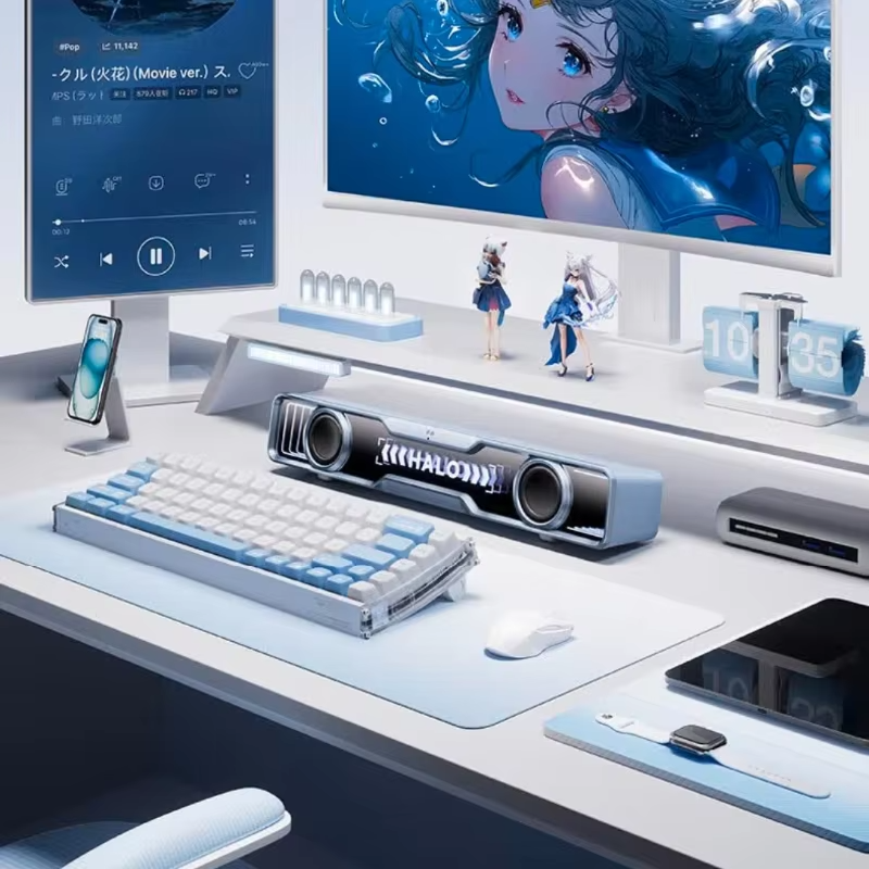 Edifier Flora Halo SoundBar Audio with Dual Mode 7 Dynamic Sound Effects Bluetooth 5.4 RGB Lighting Home and Gaming Speaker
