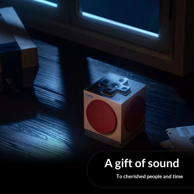 New Cube2 MINI Audio Portable Bluetooth 5.3  with Stereo Sound Long Battery Life Comes with Base Retro Bluetooth Speaker