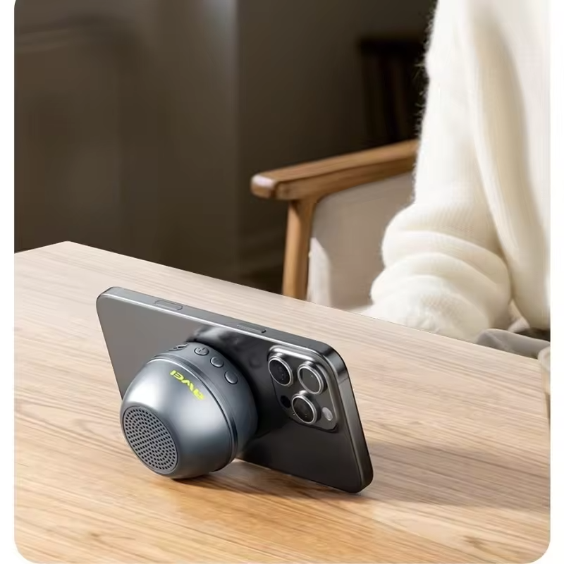 New Awei Magnetic Bluetooth Audio 40mm Bass Diaphragm 360° Surround Wireless Small Portable Mini Outdoor Subwoofer Speaker