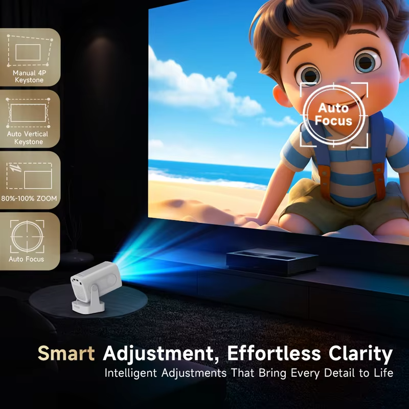 Magcubic HY310 Auto Focus Projector 1080P Native 4K 330ANSI Android 11 WiFi6 BT5.4 Mini Outdoor Movie Projector with Air Mouse