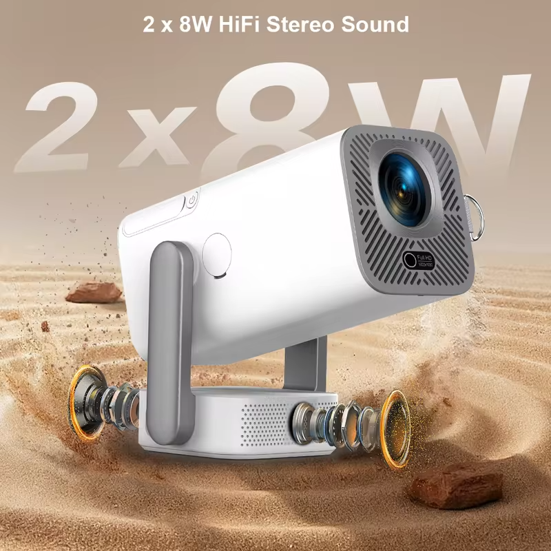 ThundeaL 4K Android Projector TD80Pro 750Ansi Mini Projector Full 1080P HD Home Theater Projectors TD80 Pro Projector for Movies