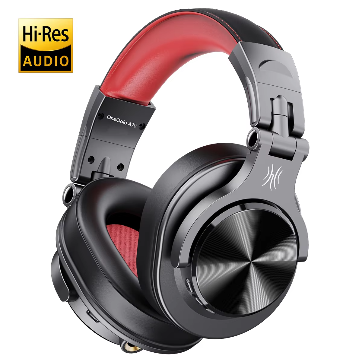 Oneodio A70 Wireless Bluetooth 5.2 Headphones 72Hrs Over Ear Hi-Res Audio 3.5mm/6.35mm Wired Studio DJ Headset With Microphone