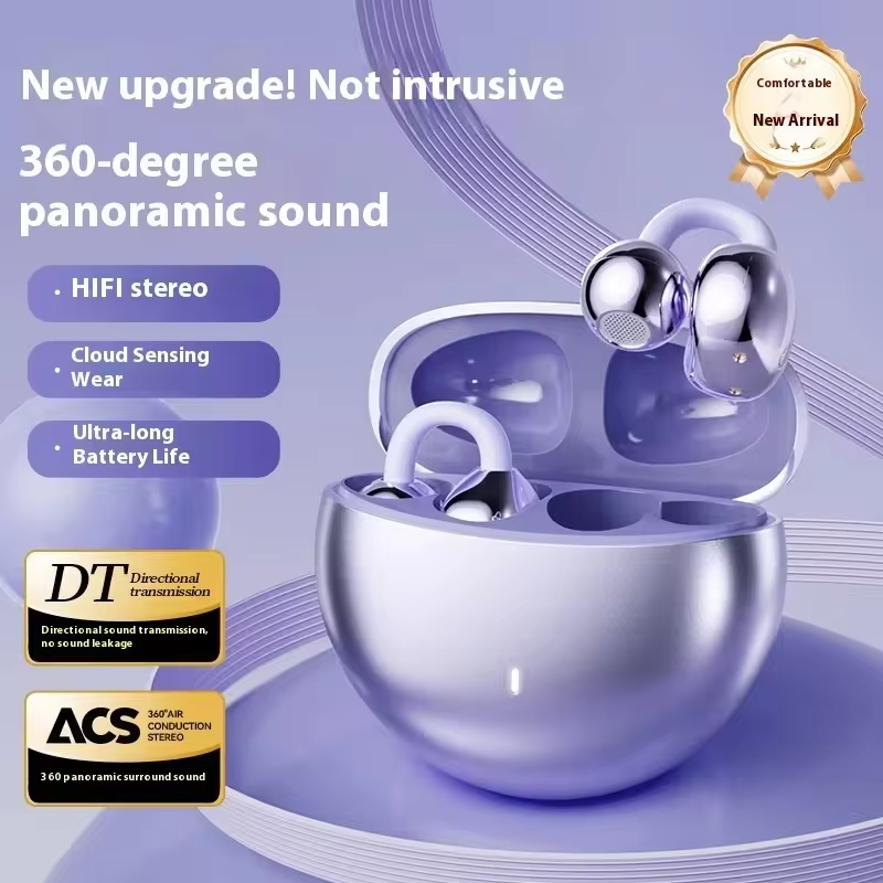 Wireless Dual Bluetooth 5.3 Earbuds with Berlin 9D Stereo Sound 24H Comfort Fit IPX5 Waterproof & Noise Leak-Proof Technology