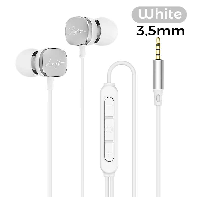 For Samsung Type C Wired Earphones HiFi Bass Surround Sound 3.5mm In-ear Headphones For iPhone 16 Galaxy Ultra S25 S24 Headsets