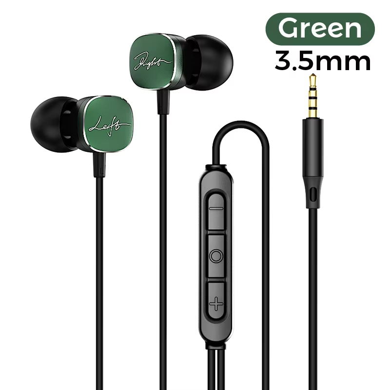 For Samsung Type C Wired Earphones HiFi Bass Surround Sound 3.5mm In-ear Headphones For iPhone 16 Galaxy Ultra S25 S24 Headsets