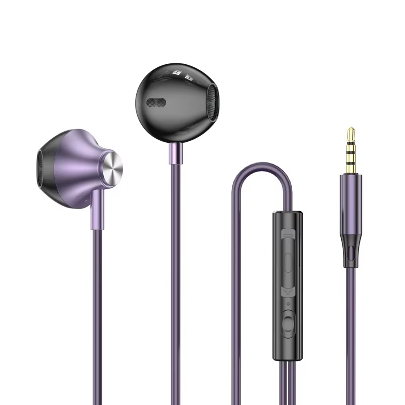 USB Type C Wired Headphones HiFi Bass Stereo With Mic Earphones in Ear 3.5mm Jack Earbuds For iPhone 17 16 15 Samsung S25 Xiaomi