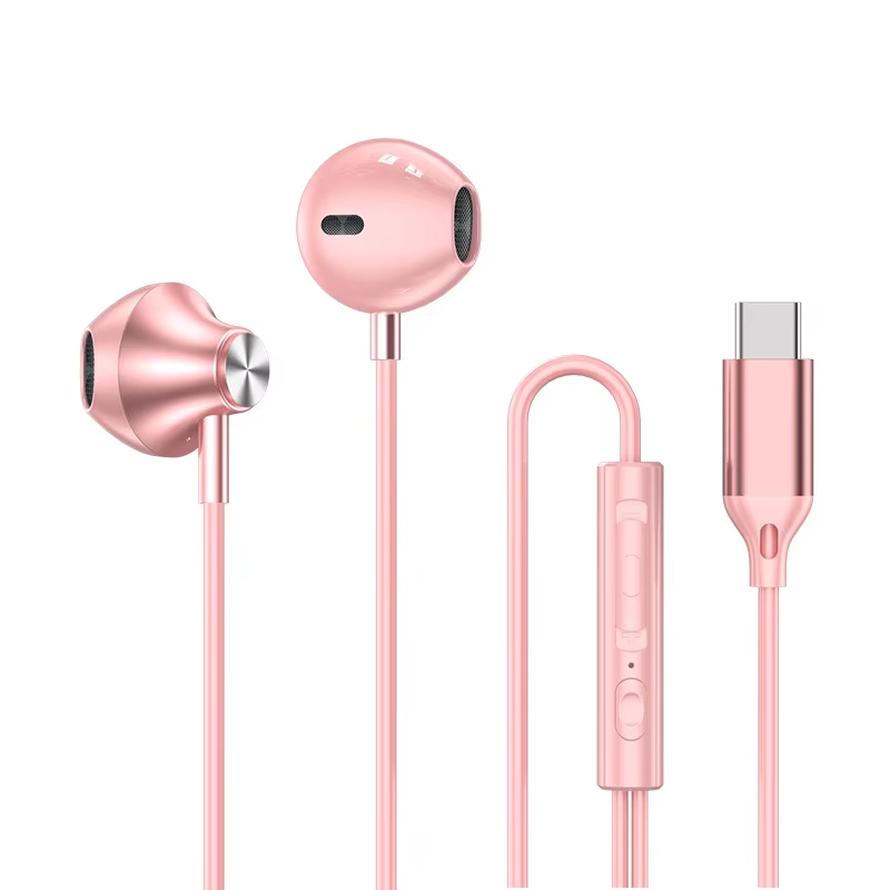 USB Type C Wired Headphones HiFi Bass Stereo With Mic Earphones in Ear 3.5mm Jack Earbuds For iPhone 17 16 15 Samsung S25 Xiaomi