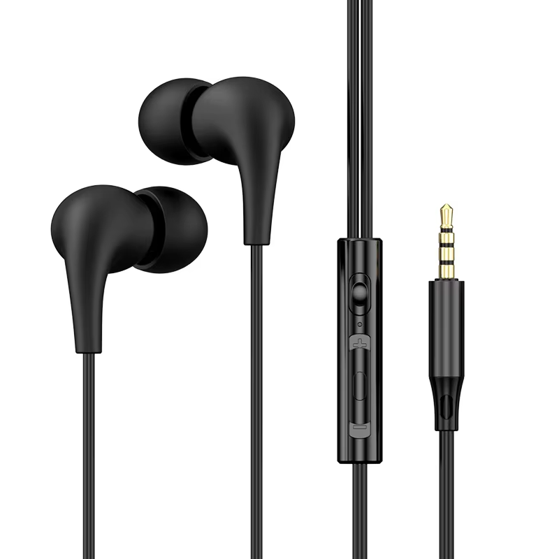 USB Type C Wired Headphone 3.5mm Stereo Music In-Ear Earphones With Wire Control Mic Sleeping Earplugs For Samsung iPhone Xiaomi