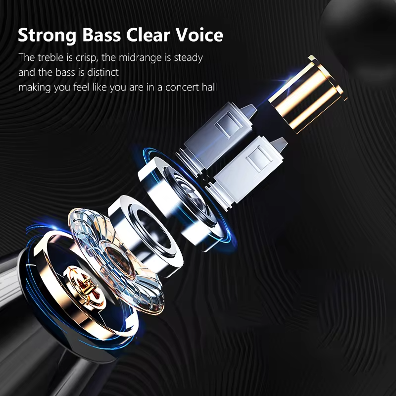 Ceramic  Wired Headphones Mic Wired Control Headphones Type-C 3.5mm HiFi Stereo Surround Sound Noise Canceling Music Headphones