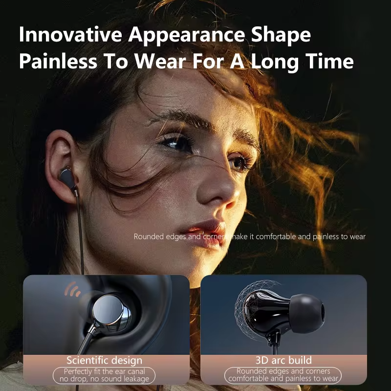 Ceramic  Wired Headphones Mic Wired Control Headphones Type-C 3.5mm HiFi Stereo Surround Sound Noise Canceling Music Headphones