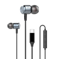 Deep Bass Metal Headphones Wired DAC Type C 3.5mm Earphones With Mic Earbuds Sport Music Headset For Mobile Phones Laptops PC