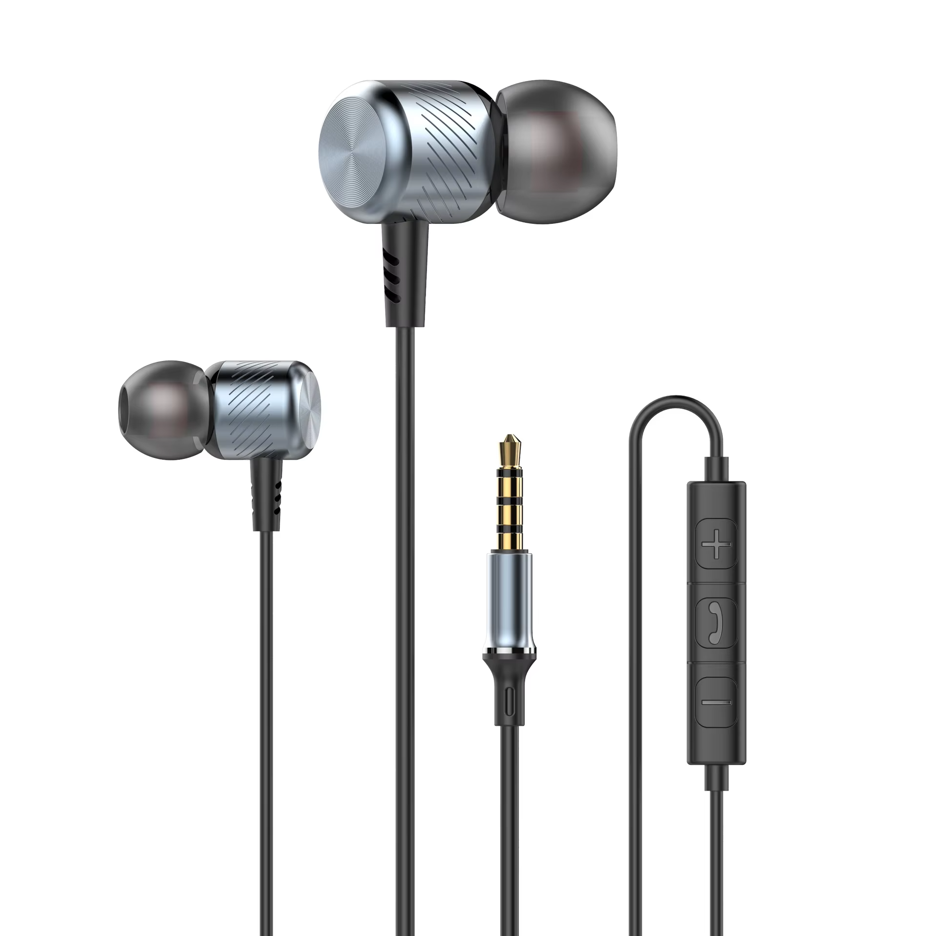 Deep Bass Metal Headphones Wired DAC Type C 3.5mm Earphones With Mic Earbuds Sport Music Headset For Mobile Phones Laptops PC