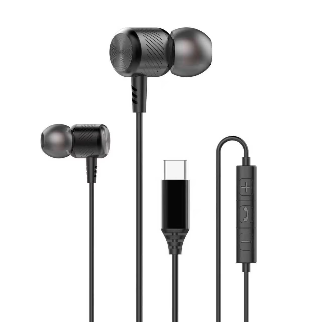 Deep Bass Metal Headphones Wired DAC Type C 3.5mm Earphones With Mic Earbuds Sport Music Headset For Mobile Phones Laptops PC